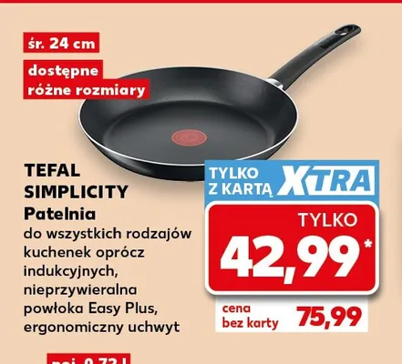 Patelnia Tefal Simplicity 24 cm promocja w Kaufland