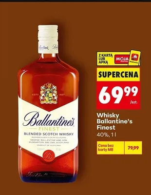 Whisky Ballantine's Finest promocja w Biedronka