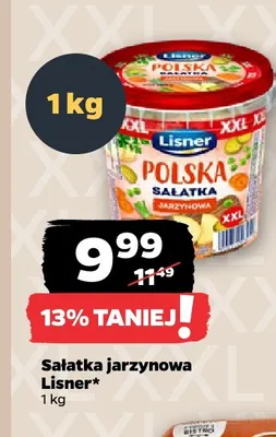 Sałatka jarzynowa Lisner promocja w Netto