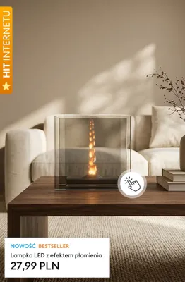 Lampka LED z efektem płomienia promocja w Sinsay