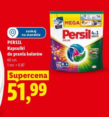 Kapsułki do prania kolorów Persil promocja w Lidl