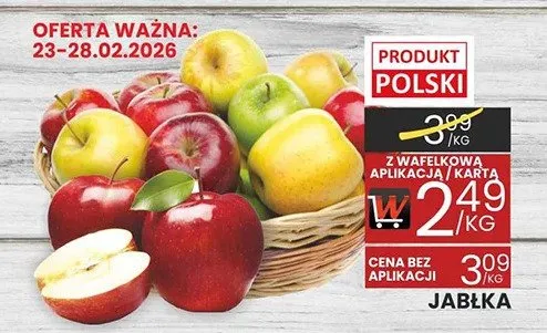 Jabłka układane promocja w Wafelek