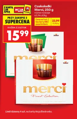 Czekoladki Merci Finest Selection promocja w Biedronka