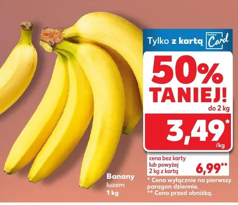 Banany luzem promocja w Kaufland