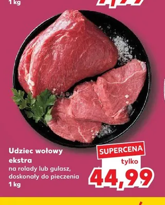 Udziec wołowy ekstra na rolady lub gulasz doskonały do pieczenia promocja w Kaufland