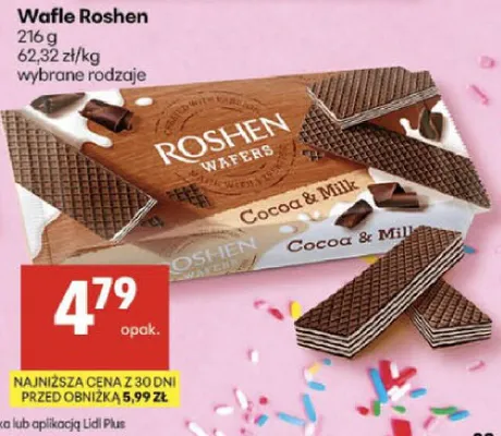 Wafle Roshen promocja w Delikatesy Centrum