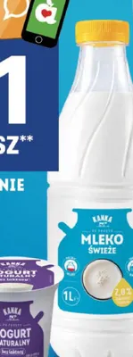 Mleko świeże Kanka 2,0% promocja w Delikatesy Centrum