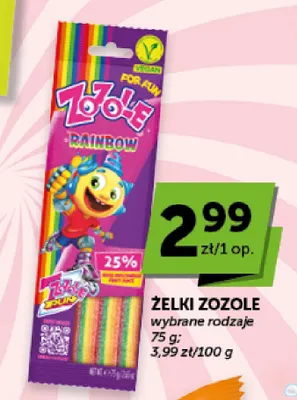 Żelki Zozole Rainbow promocja w Groszek