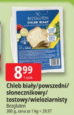 Chleb biały/powszedni/słonecznikowy/tostowy/wieloziarnisty promocja w Leclerc