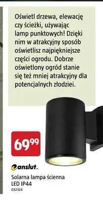 Solarna lampa ścienna LED IP44 Anslut promocja w Jula