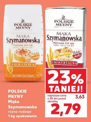 Mąka Szymanowska Polskie Młyny promocja w Kaufland