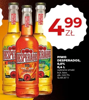Piwo Desperados Original promocja w Duży Ben
