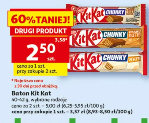 Baton Kit Kat Chunky promocja w Auchan