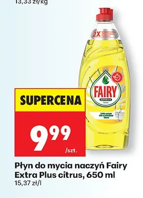 Płyn do mycia naczyń Extra Plus citrus promocja w Biedronka