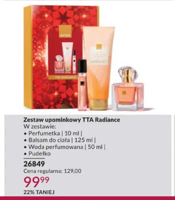 Zestaw upominkowy AVON TTA Radiance promocja w AVON
