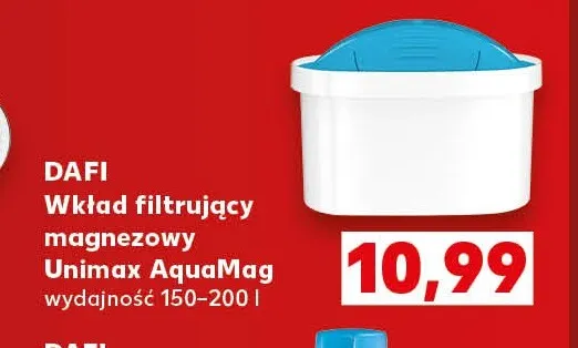 Wkład filtrujący magnezowy Unimax AquaMag Dafi promocja w Kaufland