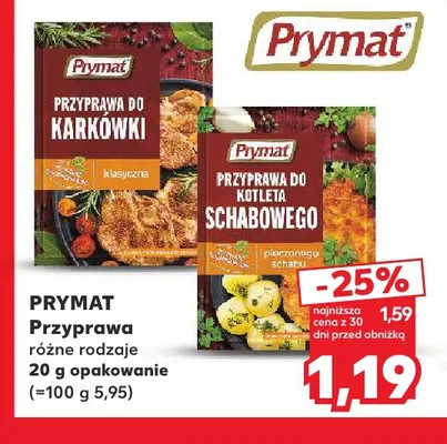 Przyprawa do kotleta schabowego Prymat promocja w Kaufland