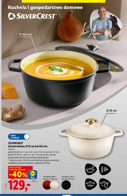 Garnek żeliwny Silvercrest Ø 25 cm promocja w Lidl