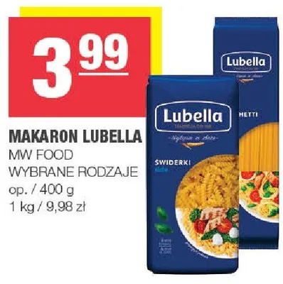 Makaron Lubella MW Food promocja w SPAR