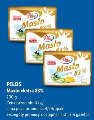 Masło ekstra 83% promocja w Lidl