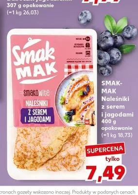 Naleśniki z serem i jagodami Smak-Mak promocja w Kaufland