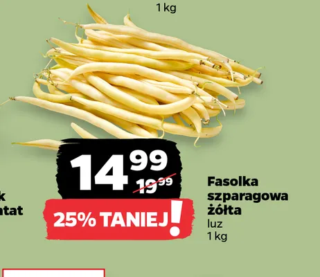 Fasolka szparagowa żółta promocja w Netto