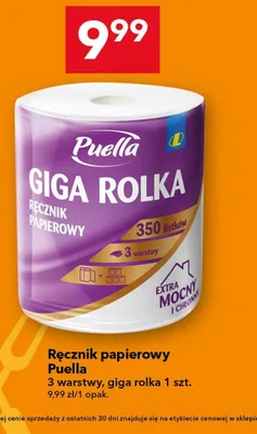Ręcznik papierowy 3 warstwy, giga rolka promocja w LEWIATAN