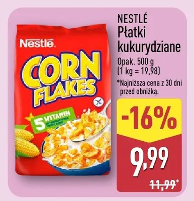 Płatki kukurydziane promocja w Aldi