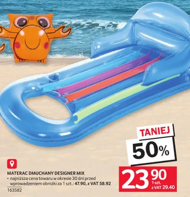 Materac dmuchany Designer Mix promocja w Selgros