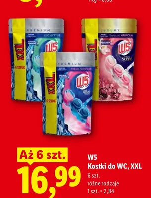 Kostki do WC W5 XXL Słoneczna Magnolia promocja w Lidl