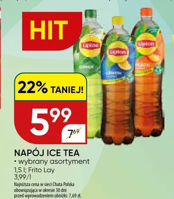 Napój Ice Tea Lipton promocja w Chata Polska