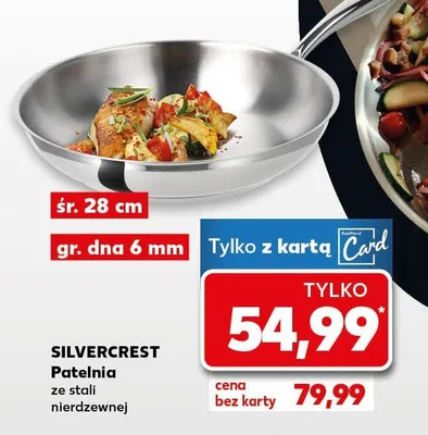 Patelnia ze stali nierdzewnej śr. 28 cm promocja w Kaufland