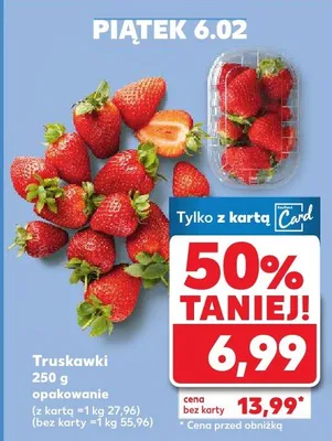 Truskawki promocja w Kaufland