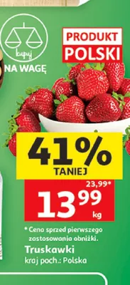 Truskawki polskie promocja w Auchan