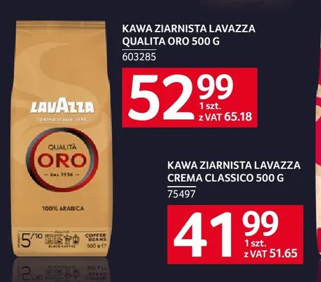 Kawa ziarnista Lavazza Qualità Oro promocja w Selgros