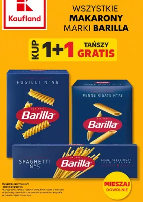 Makarony marki Barilla promocja w Kaufland
