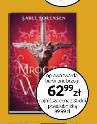 Książka Mroczne Wybrzeża oprawa twarda barwione brzegi promocja w Empik
