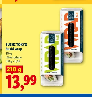 Sushi wrap Sushi Tokyo Łosoś łagodny promocja w Lidl