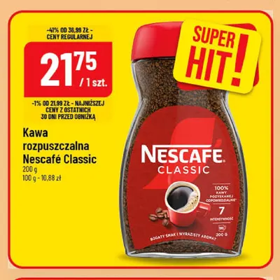 Kawa rozpuszczalna Nescafé Classic promocja w POLOmarket