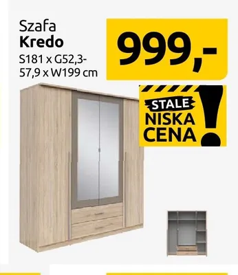 Szafa Kredo promocja w Black Red White