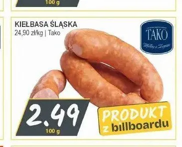 Kiełbasa śląska Tako promocja w Słoneczko