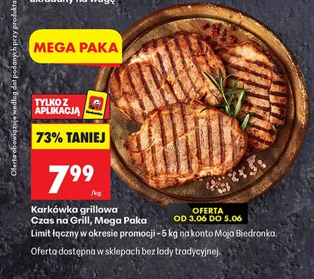 Karkówka grillowa Czas na Grill Mega Paka promocja w Biedronka