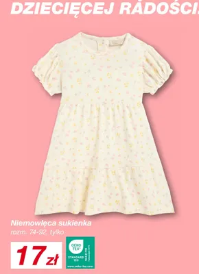 Niemowlęca sukienka rozm. 74-92 promocja w KiK