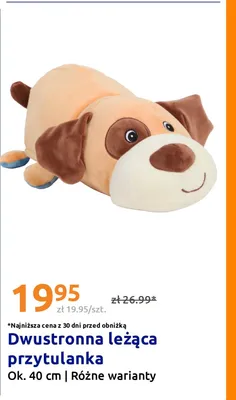 Dwustronna leżąca przytulanka promocja w Action