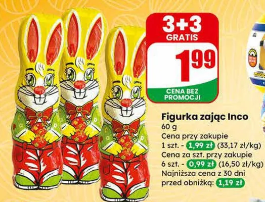 Figurka zając promocja w Dino