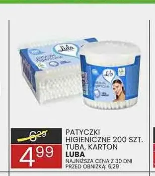 Patyczki higieniczne Luba tuba promocja w Wafelek