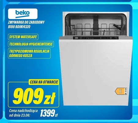 Zmywarka do zabudowy Beko promocja w RTV EURO AGD