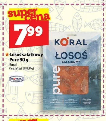 Łosoś sałatkowy Pure Koral promocja w TOPAZ