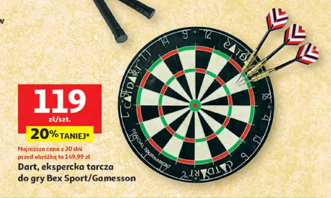 Dart, ekspercka tarcza do gry promocja w Auchan