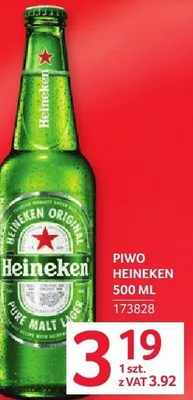 Piwo Heineken 500ML promocja w Selgros